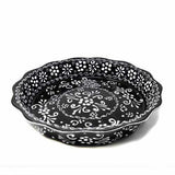 Encantada Handmade Pottery Serving Dish, Black & White - Encantada - Flyclothing LLC