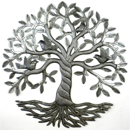 Twisted Tree of Life Metal Wall Art - Croix des Bouquets - Flyclothing LLC
