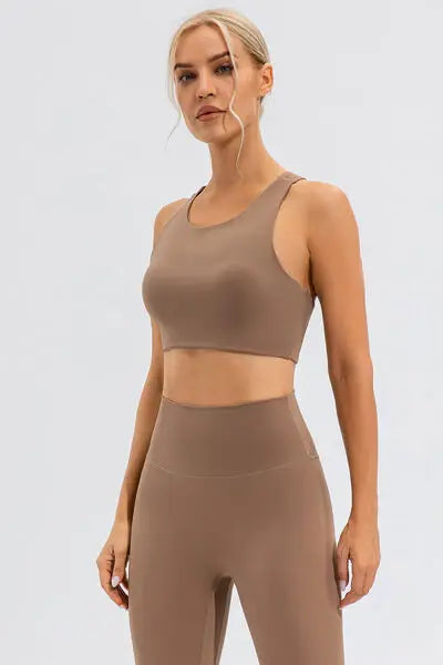 Round Neck Active Tank - Trendsi - Flyclothing LLC