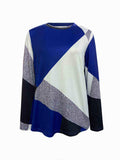 Color Block Round Neck T-Shirt - Trendsi - Flyclothing LLC