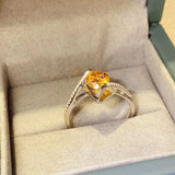 1 Carat Moissanite 925 Sterling Silver Ring - Trendsi - Flyclothing LLC