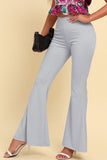 Pull On Flared Pants - Trendsi