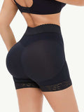 Full Size Zip-Up Lace Trim Shaping Shorts - Trendsi - Flyclothing LLC