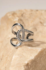 Modern Copper Open Ring - Trendsi