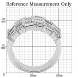 Alamode Rhodium Brass Ring with AAA Grade CZ in Clear - Alamode - Flyclothing LLC