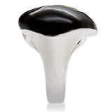 Alamode Rhodium Brass Ring with AAA Grade CZ in Clear - Alamode - Flyclothing LLC