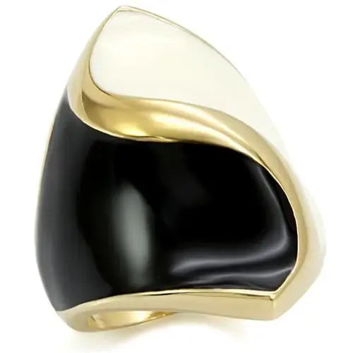 Alamode Gold Brass Ring with No Stone - Alamode - Flyclothing LLC