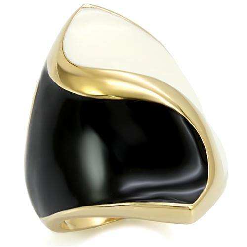 Alamode Gold Brass Ring with No Stone - Alamode - Flyclothing LLC