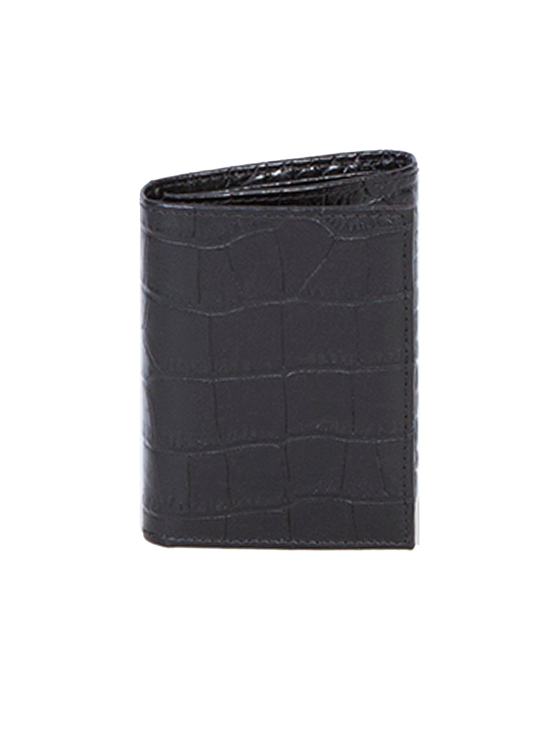 Scully BLACK MEN'S THREEFOLD W/ID - Scully Leather
