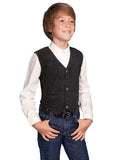 Scully BLACK BOAR SUEDE KIDS VEST - Scully Leather