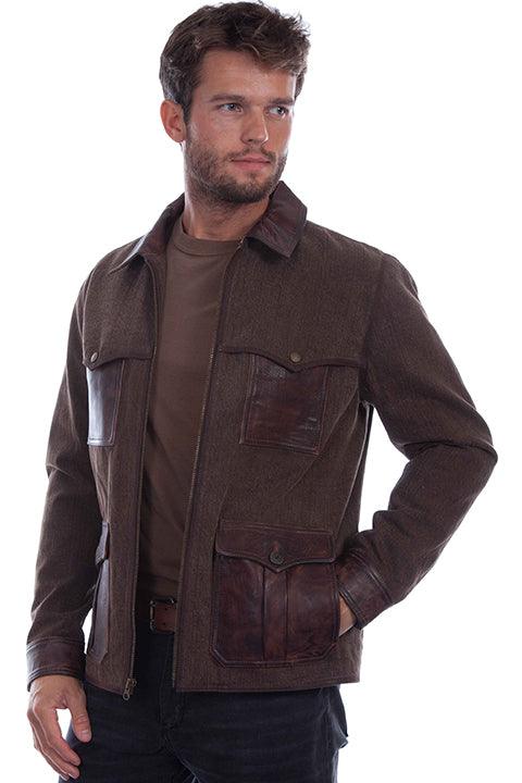 Scully Mens Brown Leatherwear Jacket - Flyclothing LLC