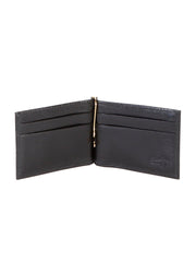 Scully BLACK MEN'S CREDIT CARD W/BILL CLIP - Scully Leather