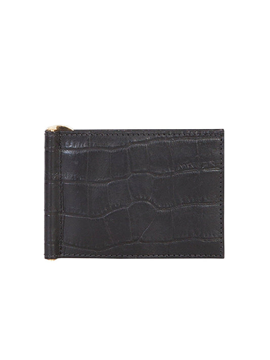 Scully BLACK MEN'S CREDIT CARD W/BILL CLIP - Scully Leather