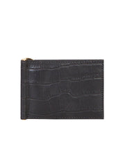 Scully BLACK MEN'S CREDIT CARD W/BILL CLIP - Scully Leather