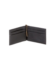 Scully BLACK MEN'S CREDIT CARD W/BILL CLIP - Scully Leather