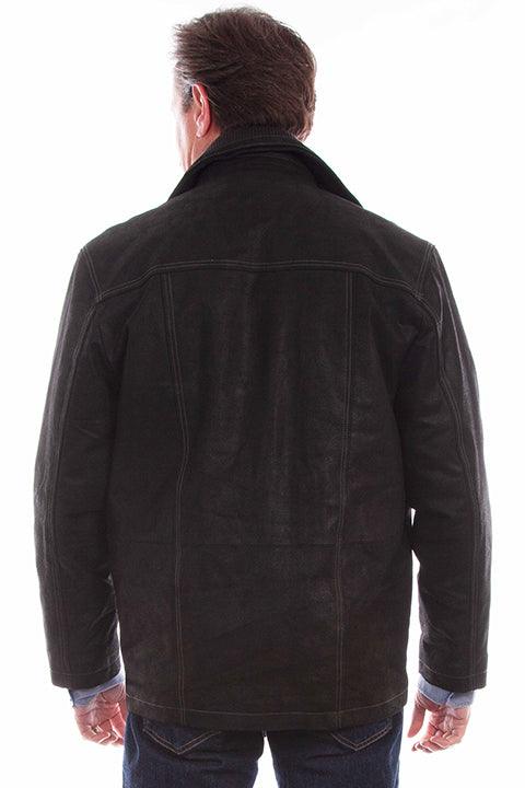 Scully Leather 100% Leather Vintage Black Men's Jacket - Flyclothing LLC