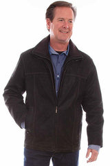 Scully Leather 100% Leather Vintage Black Men's Jacket - Flyclothing LLC