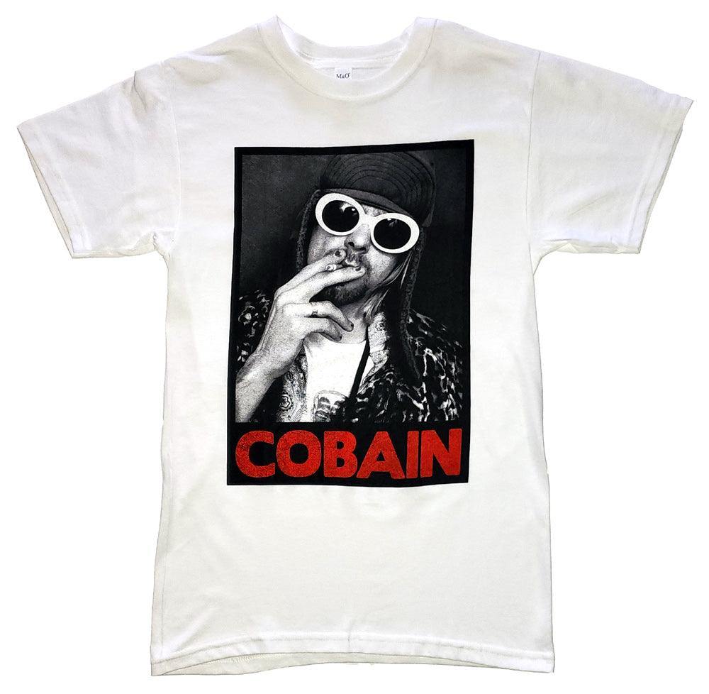 Curt Cobain Smoking Mens T-Shirt - Nirvana
