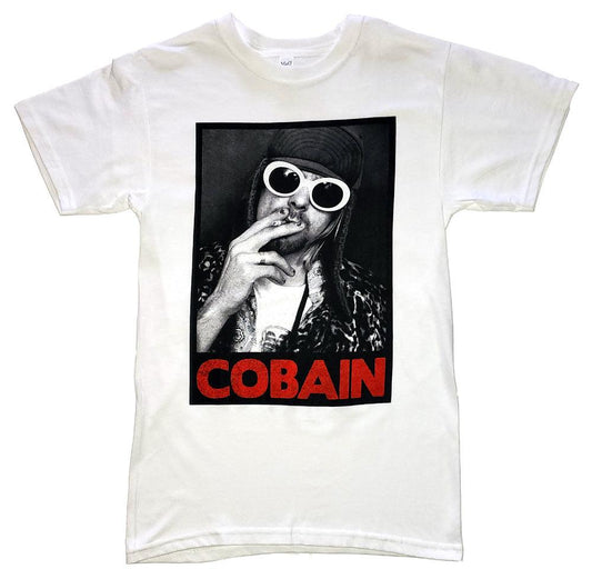 Curt Cobain Smoking Mens T-Shirt - Flyclothing LLC