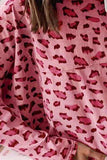 Leopard Round Neck Dropped Shoulder Blouse - Trendsi - Flyclothing LLC