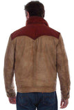 Scully Leather Leatherwear Mens Tan Men's Zip Front Jacket - Scully Leather - Flyclothing LLC