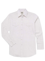 Men's Ely Cattleman Long Sleeve Geo Print Western Snap Shirt- Blue & White - Ely Cattleman - Flyclothing LLC