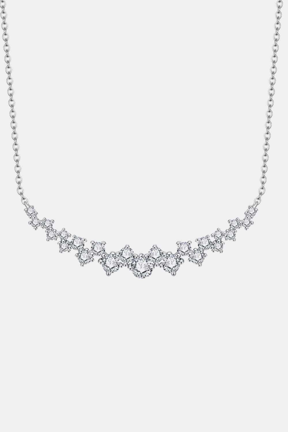 1.64 Carat Moissanite 925 Sterling Silver Necklace - Trendsi