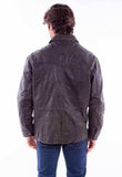 Scully Leather Leatherwear Mens Black Snap Front Jacket - Scully Leather - Flyclothing LLC