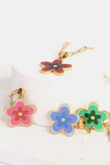 Flower Pendant Stainless Steel Necklace - Trendsi - Flyclothing LLC