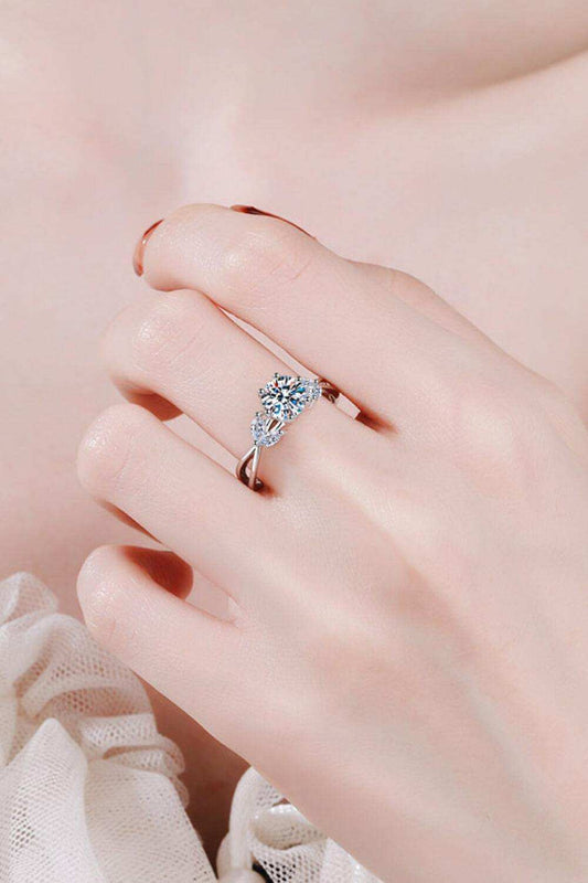 Come With Me 1 Carat Moissanite Ring - Trendsi - Flyclothing LLC