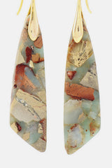 Handmade Natural Stone Dangle Earrings - Trendsi