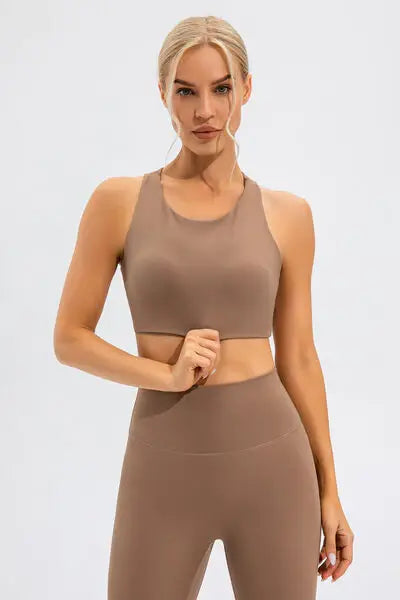 Round Neck Active Tank - Trendsi - Flyclothing LLC