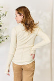 Culture Code Full Size Ribbed Round Neck Long Sleeve Top - Trendsi