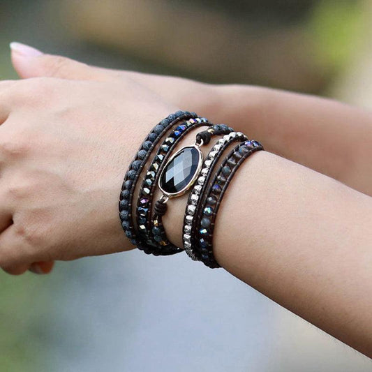 Agate Beaded Bracelet - Trendsi