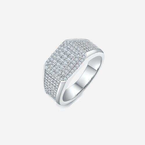 Moissanite 925 Sterling Silver Ring - Trendsi - Flyclothing LLC