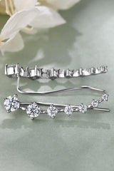 1.9 Carat Moissanite 925 Sterling Silver Earrings - Trendsi