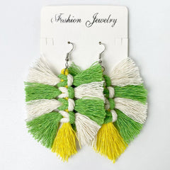 Fringe Detail Dangle Earrings - Trendsi