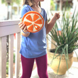 Handmade Felt Fruit Coin Purse - Orange - Global Groove (P) - Global Groove (P)