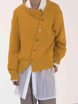 Dropped Shoulder Buttoned Cardigan - Trendsi - Flyclothing LLC