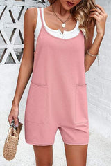 Spaghetti Strap Romper with Pockets - Trendsi - Flyclothing LLC