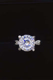 2 Carat Moissanite 925 Sterling Silver Ring - Trendsi - Flyclothing LLC