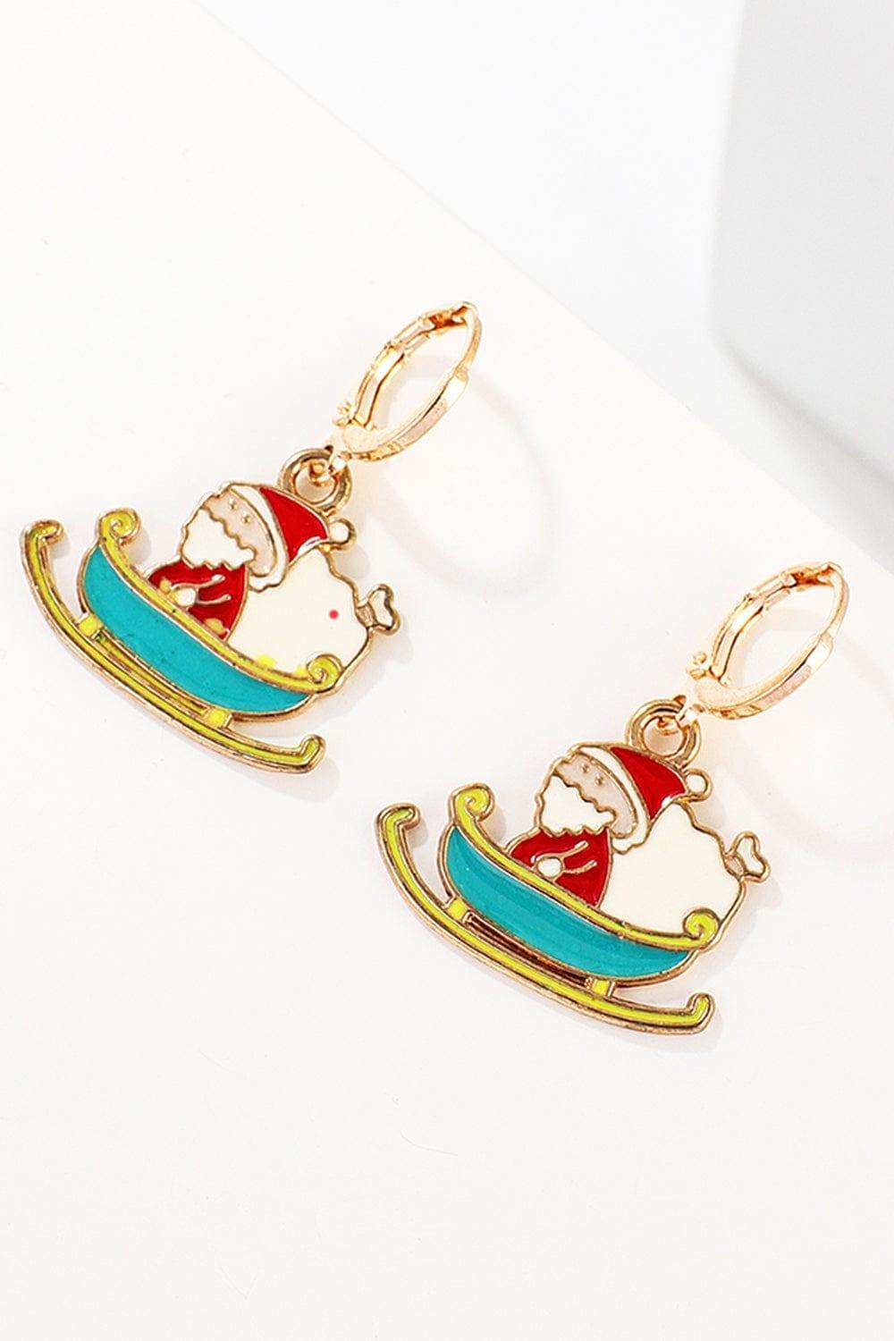 Christmas Theme Alloy Earrings - Trendsi - Flyclothing LLC