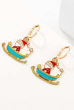 Christmas Theme Alloy Earrings - Trendsi - Flyclothing LLC