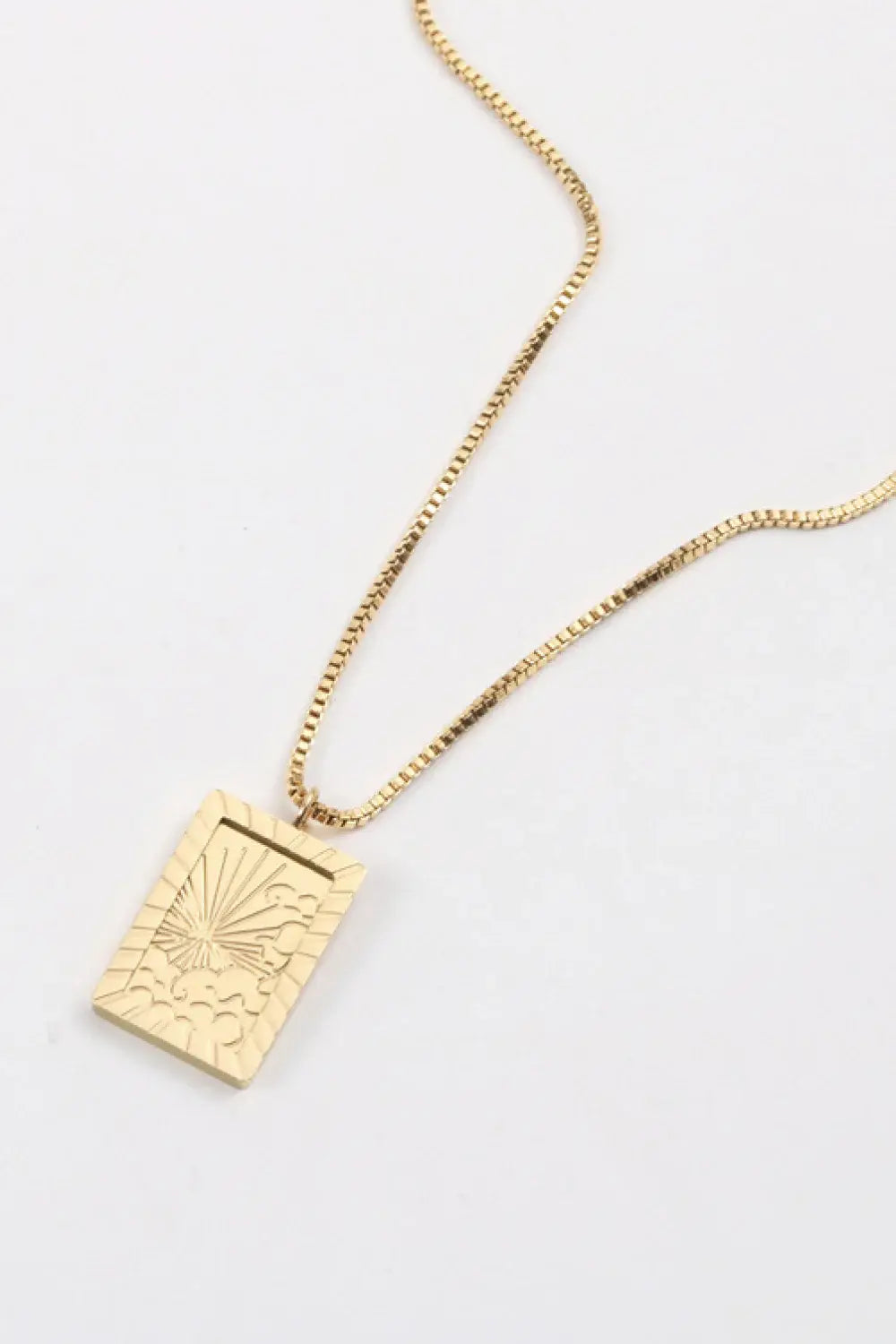 Stainless Steel 18K Gold-Plated Necklace - Trendsi - Flyclothing LLC