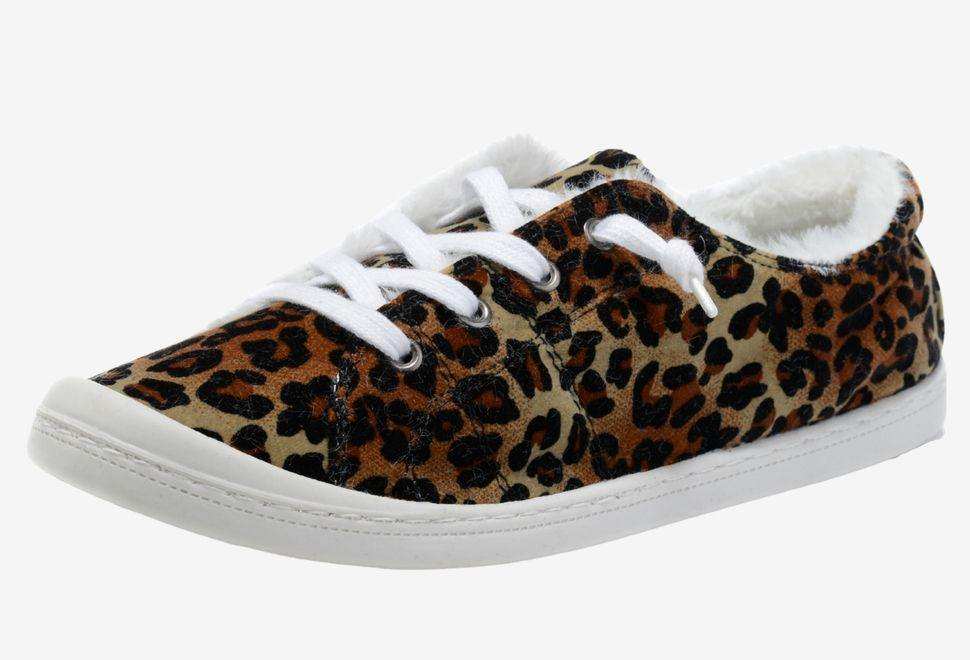 Shaboom Womens Canvas with Long Fur LEOPARD - Shaboom - Flyclothing LLC