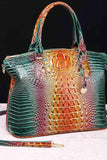 Gradient PU Leather Handbag - Trendsi