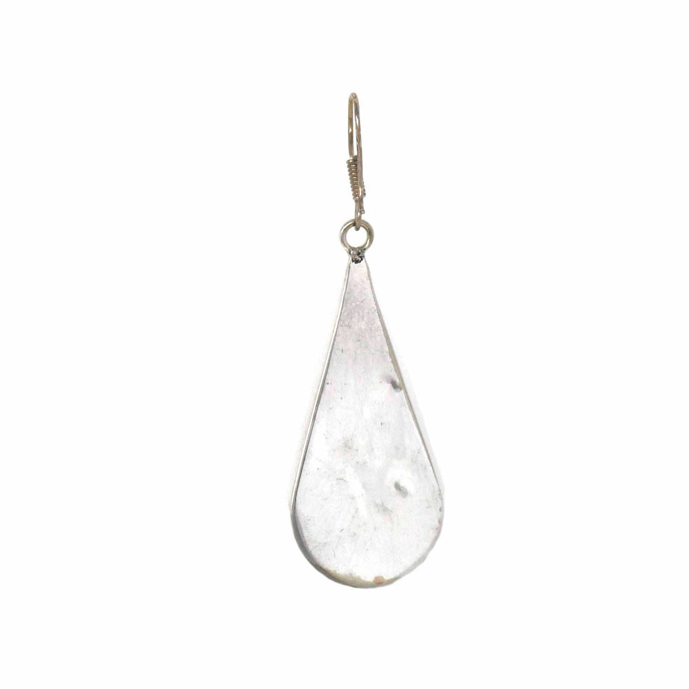 Teardrop Abalone and Mother of Pearl Drop Earrings - Artisana - Flyclothing LLC