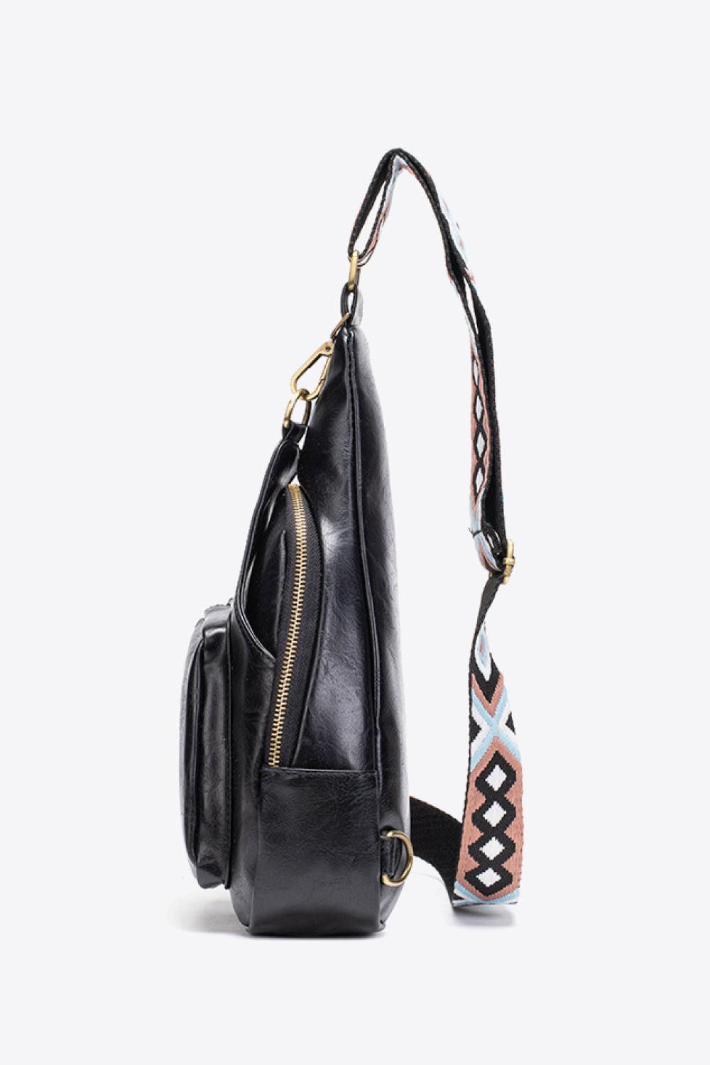 All The Feels PU Leather Sling Bag - Trendsi