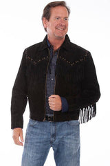 Scully BLACK BOAR SUEDE TEXAN JACKET - Scully Leather