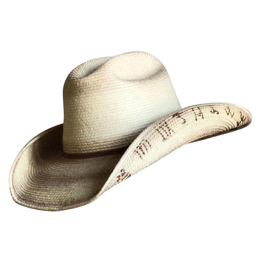 Palm Straw Western Cowboy Hat with Cattleman Brands - Rockmount Clothing - Flyclothing LLC